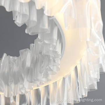 Nordic Ceiling Lights Home artistic decoration folds acrylic pendant light Supplier